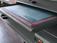 Essicazione telaio serigrafico