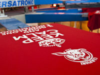 Serigrafia grande su retro maglietta