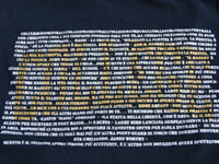 Stampa serigrafica a 2 colori su colore scuro
