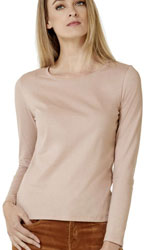 Maglietta donna B&C manica lunga
