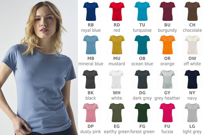 Maglietta donna in cotone biologico organico