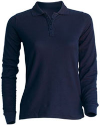 Polo donna JHK Piquet Lady maniche lunghe