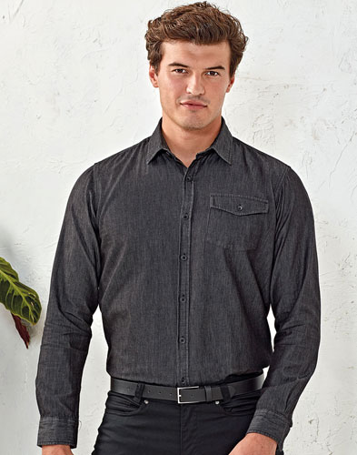 Camicia da uomo in tessuto Jeans