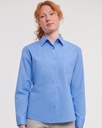 Camicia Russell donna Popeline manica lunga